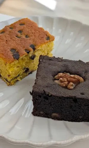bizcocho de chocolate con nueces